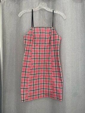 Urban Outfitters Pink Black White Plaid Top